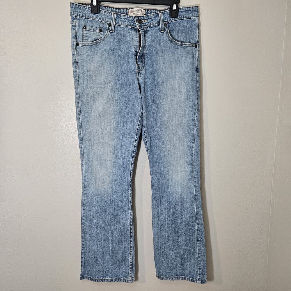 Y2K Bootcut LeviStraussSig. Women 12 Stretch Jeans LowRise Western Boho BrokenIn